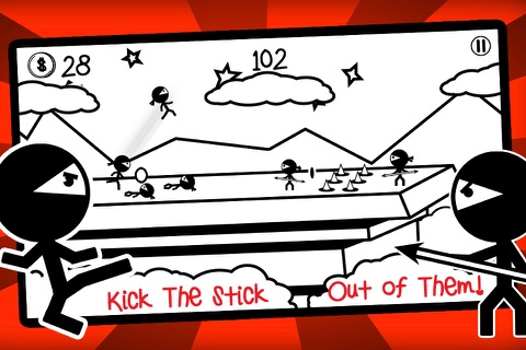 A Sketch Stickman Ninja Run FREE screenshot 2