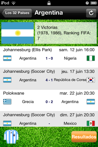 Argentina Mundial 2010: albiceleste aficionado screenshot 3