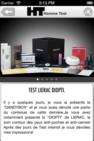 Homme Test - tests et conseils beauté pour les hommes screenshot 3