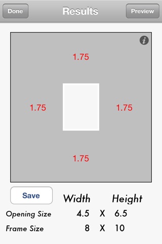 Matting Calculator screenshot 3