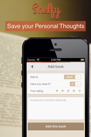 Shelfy the Personal Bookshelf screenshot 3