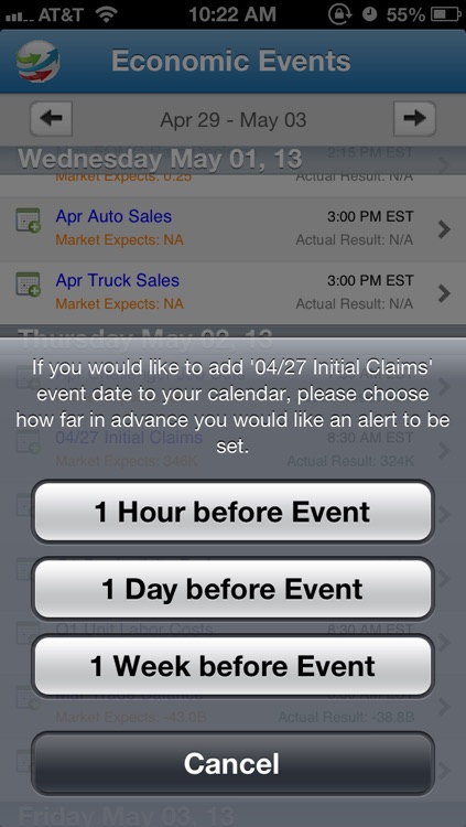 Economic Events Calendar screenshot-4