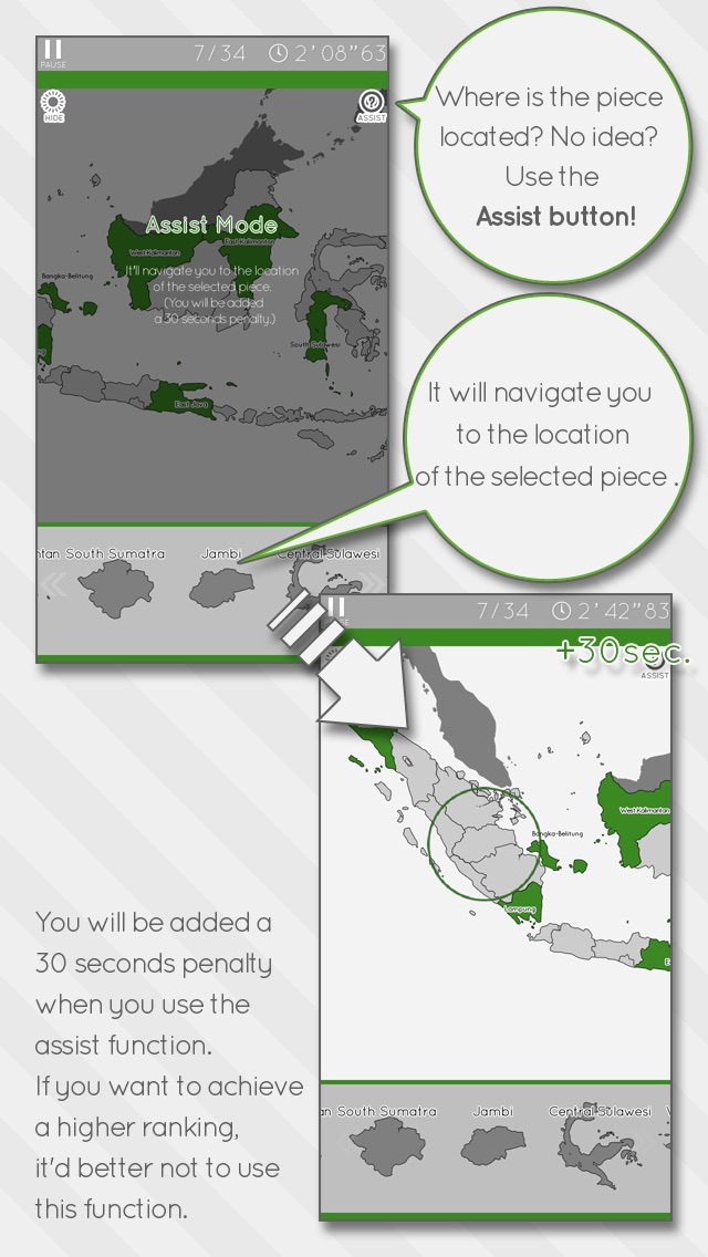 Enjoy Learning Indonesia Map Puzzle iPhone Enjoy Learning Indonesia Map Puzzle iPhone