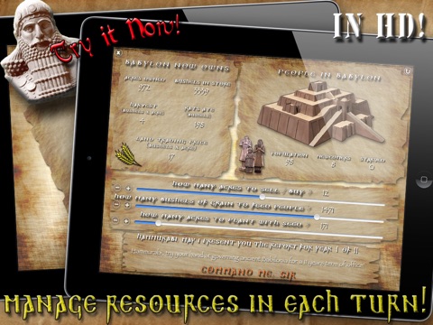 Hammurabi, The Game - HD screenshot 2