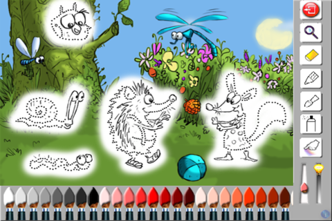 Coloring Studio - Little Red Riding Hood edition screenshot 3