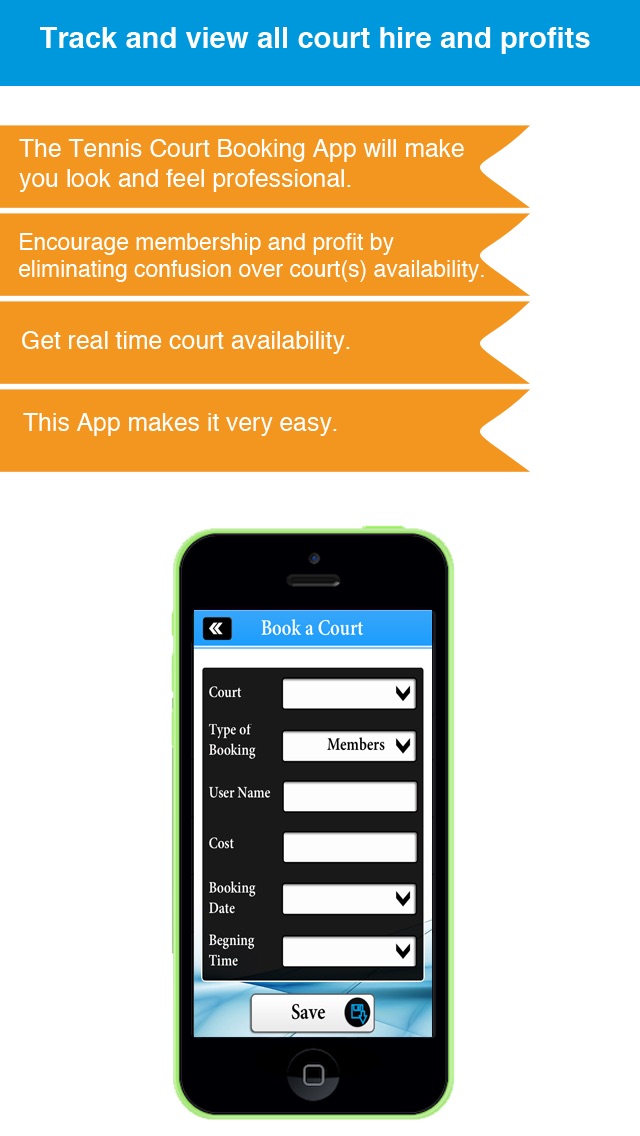 テニスコート予約のApp - ビジネス管理ソリューションのおすすめ画像4