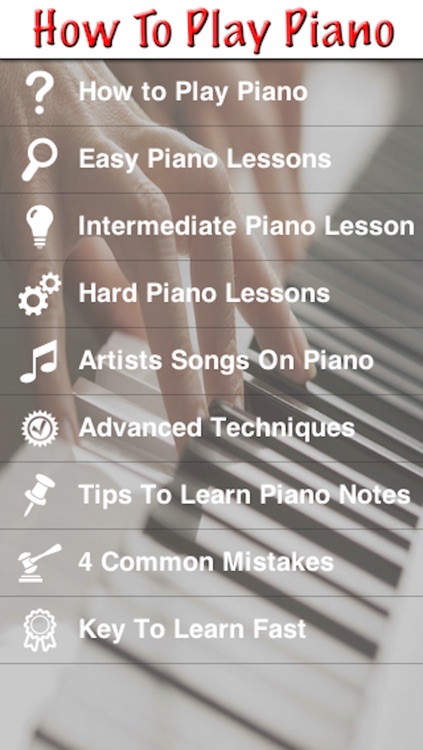 How To Play Piano