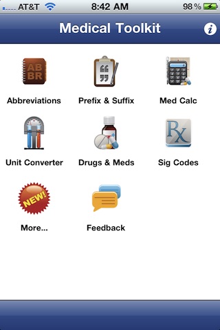 AppsMedical 6-in-1: drugs & medications,calculators,abbreviations,pregnancy wheel etc