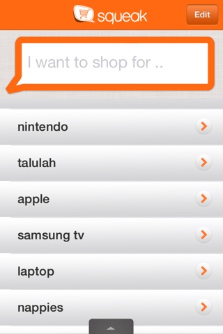 Squeak - Interactive Shopping List screenshot 2