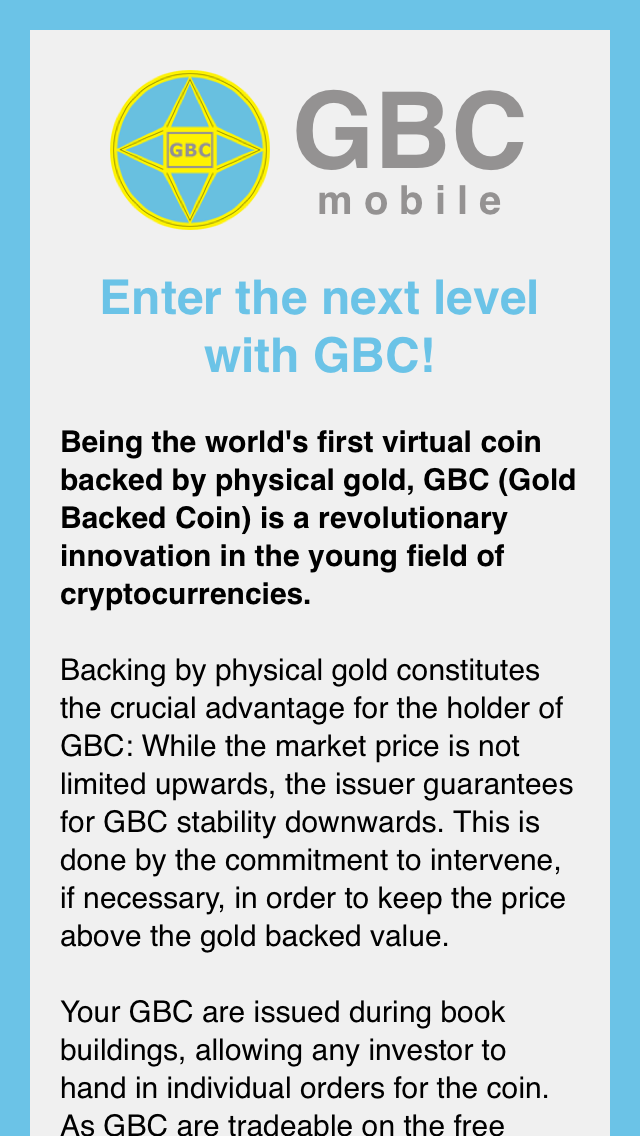 How to cancel & delete GBC – Gold Backed Coin from iphone & ipad 2