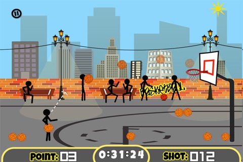 Doodle Street Basketball free screenshot 2