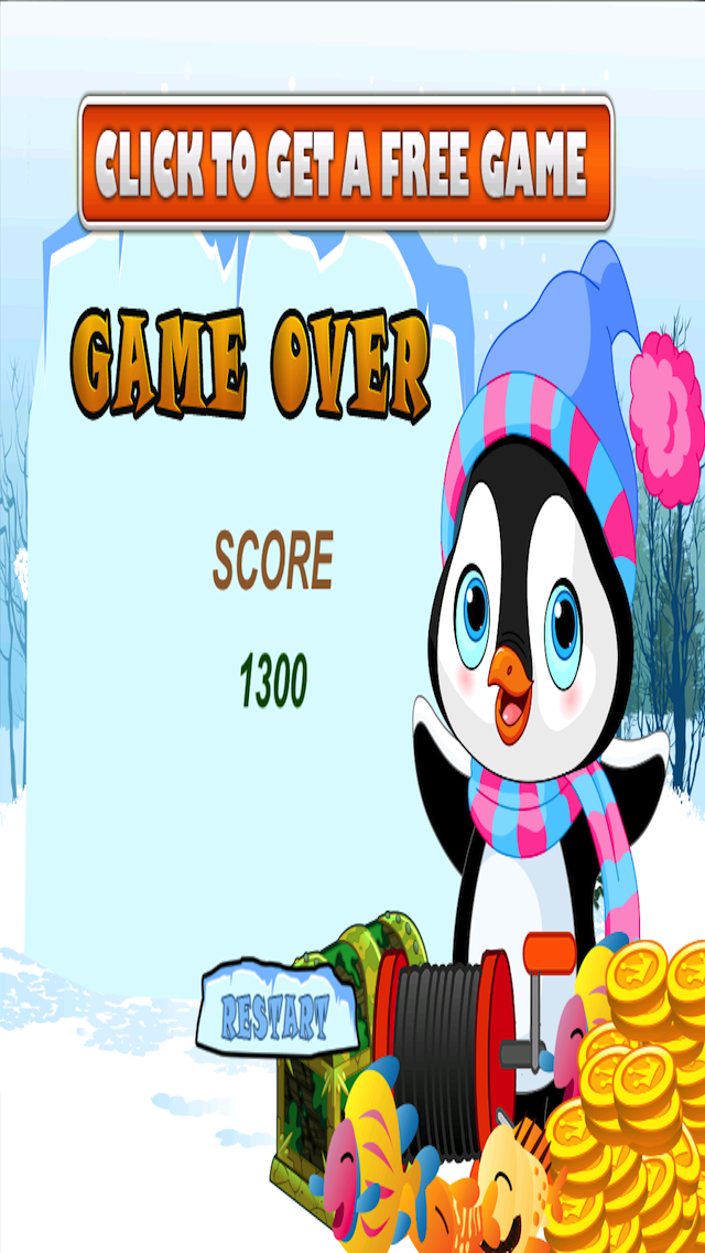 Super Penguin Ice Fishing iPhone App