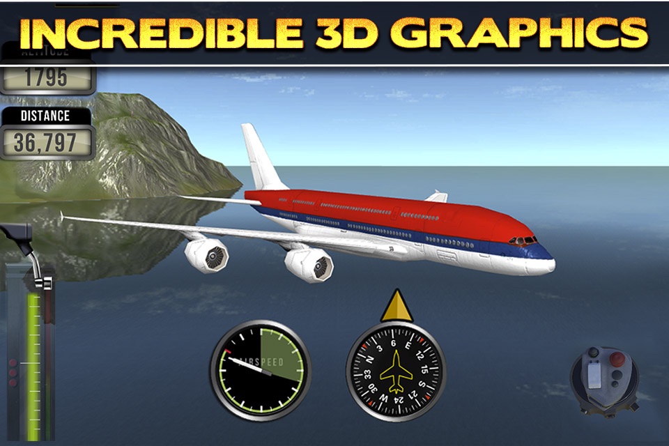 3D Plane Flying Parking Simulator Game - Real Airplane Driving Test Run Sim Racing Games screenshot 4