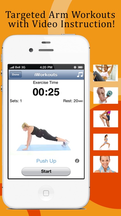 Pocket Arm Workouts Pro : Easy biceps, triceps, chest & shoulder exercises to get to a hundred pushups