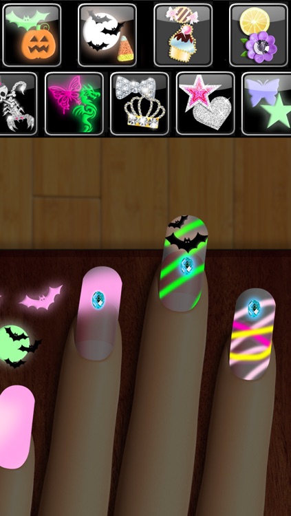 Glow Nails - Glowing Neon Lite Up Nail Art Salon