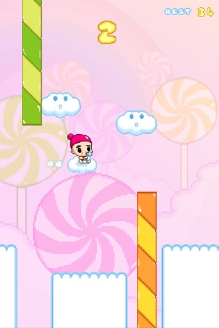 Angel Baby - Adventure of bird tiny flappy wings for free kid games screenshot 3