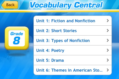 Vocabulary Central Grade 8 screenshot 2