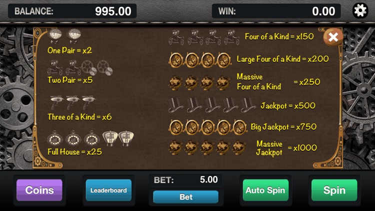 Steampunk Slots - Casino 777 Slot Simulation Game Free