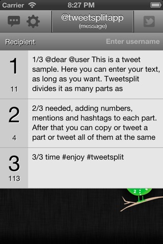 Tweetsplit screenshot 4