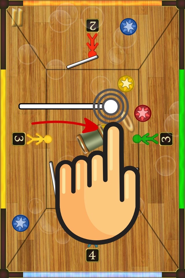 Draw Hockey Free HD - Play 1, 2 and 4 Player In The Best Wooden Tabletop Air Hockey Game screenshot 3