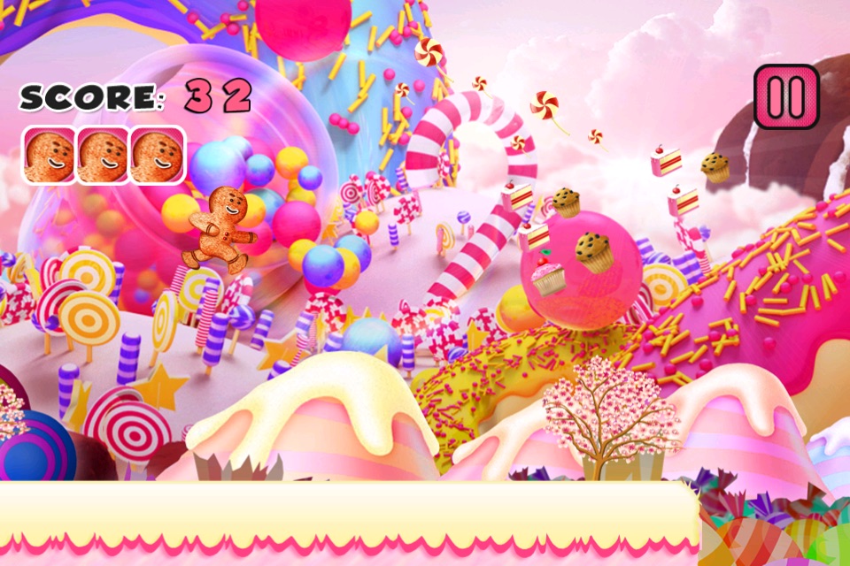 Candy Runner - Race Gingerbread Man Else Crush into Candies screenshot 2