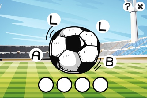 ABC Soccer learning game for children: Word spelling of the football world screenshot 2