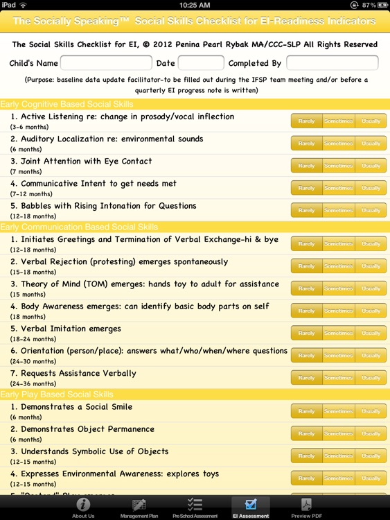 Socially Speaking™ App for Social Skills Building in Young Children with Autism and Special Needs