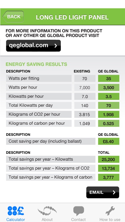 QE Global Energy Saving Calculator screenshot-3