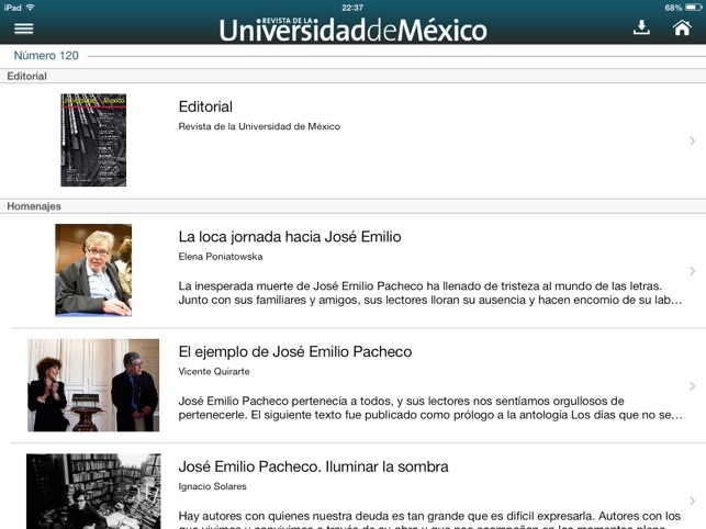 Revista de la Universidad de México(圖1)-速報App