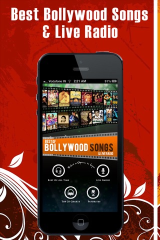 Desi Music Hits : Hindi Songs + Bollywood Radioのおすすめ画像1