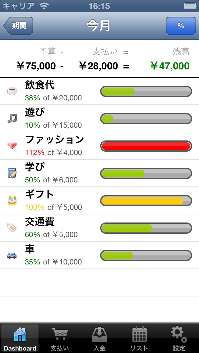 MoneyNote (マネー管理) screenshot1