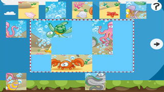 海のジグソーパズル - 子供、幼児と親のためのジグソーパズルのゲーム！ 学ぶ 魚、ウナギ、カニ、カメ、水、海、幼稚園、保育園や保育所のためのサメのおすすめ画像2