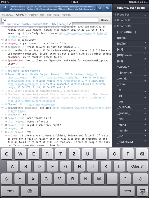 Mango IRC HD - Chat client screenshot-4
