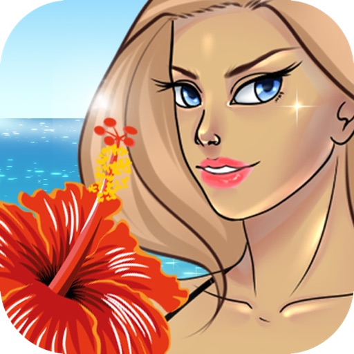 Surfing Girl vs Hungry Reef Sharks Crazy Vacation Free Icon