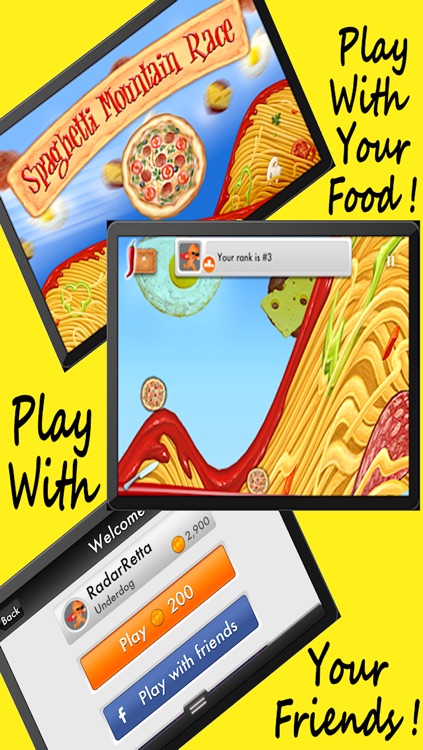 Spaghetti Mountain Race 2 - Crazy Fun Flying Food Race Game