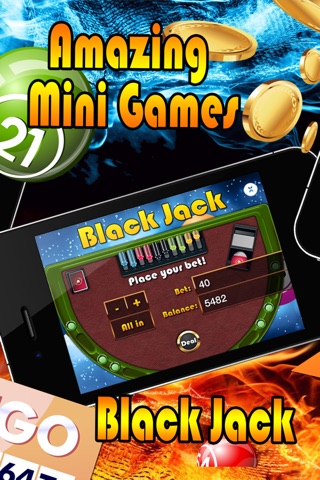 All Bingo Slots - Amazing Themed Slot Machine with Bingo, Roulette, Black Jack and Spin To Win Mini Casino Games screenshot 2