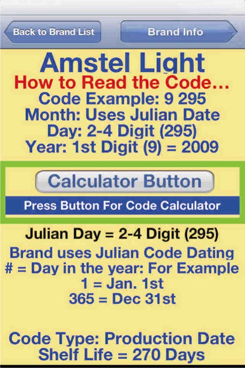 BeerDate Codes