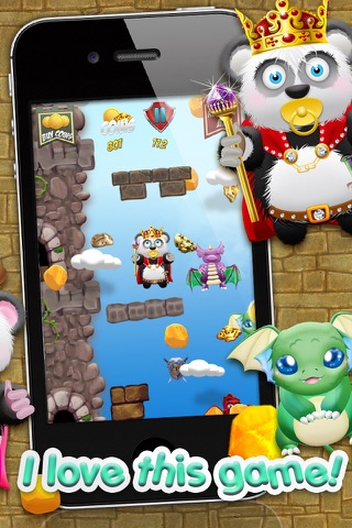 Baby Panda Bears Battle of The Gold Rush Kingdom HD - A Castle Jump Edition FREE Game! screenshot 2