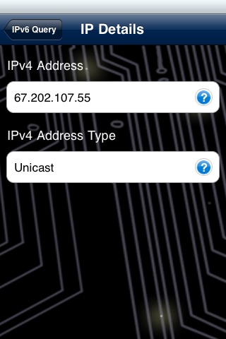 IPv6 Query screenshot 2