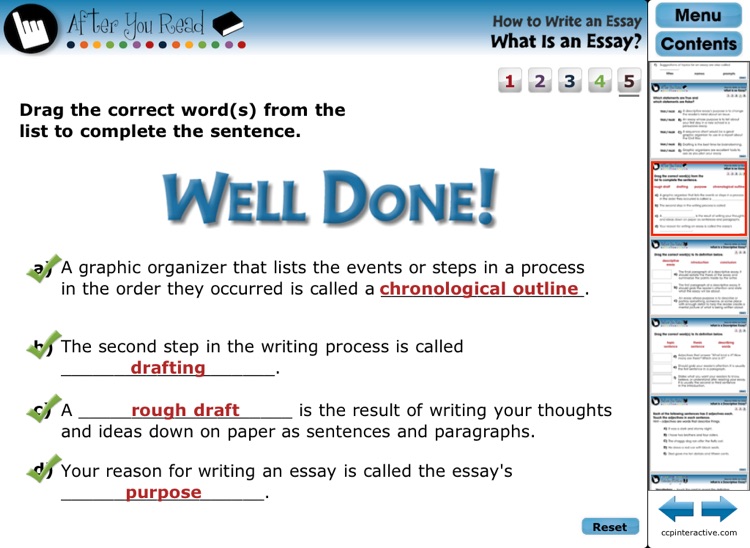 How to Write an Essay - Common Core screenshot-3