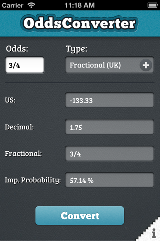 Odds Converter screenshot 2