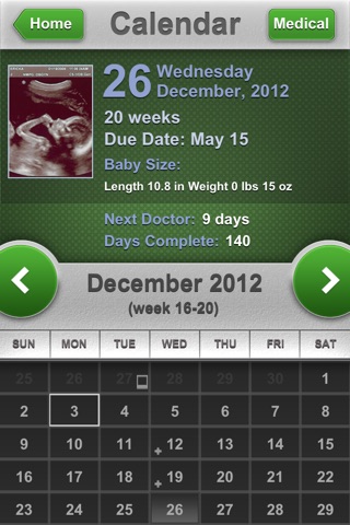 Pregnancy Progress: baby journal + medical info screenshot 2