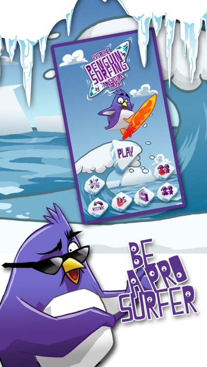 Extreme Penguin Surfing Adventure Crush