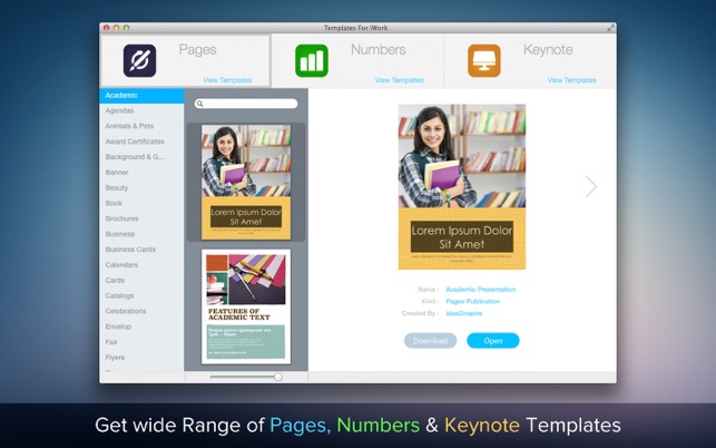 Templates For iWork