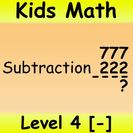 Kids Math Subtraction Level 4 icon