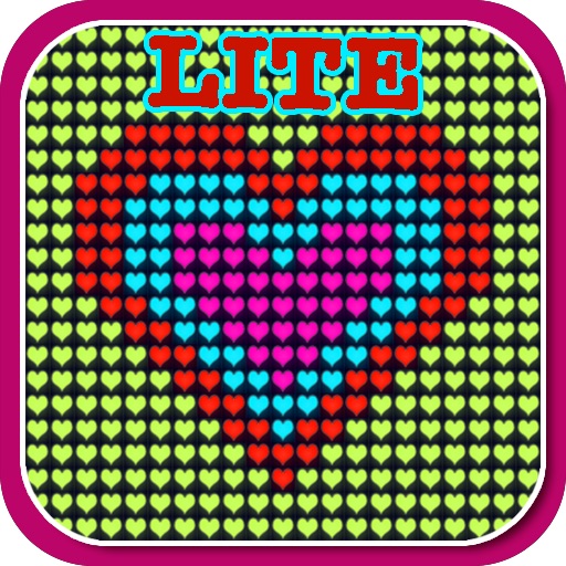 Glow Neon Heart Lights Lite iOS App