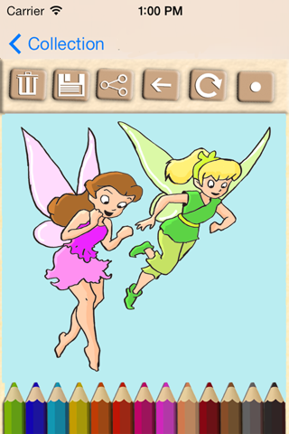 Paint fairies. Funny fairies games for girls. Learning game for boys and girls. Fingerpaint screenshot 2
