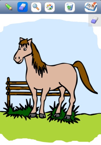 Livre de Coloriages pour les filles pour iPhone et iPod avec des crayons de couleurs - 50 dessins à colorier avec des princesses, des fées, des chevaux et plus - HD screenshot 4