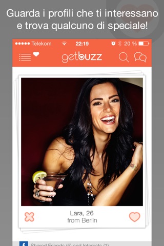 GetBuzz - The famous flirt and dating App for those looking for love or a nice chat screenshot 2