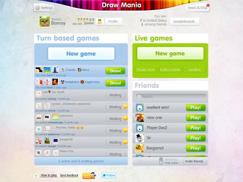 Draw Mania HD Free (ex Charadium) для iPad
